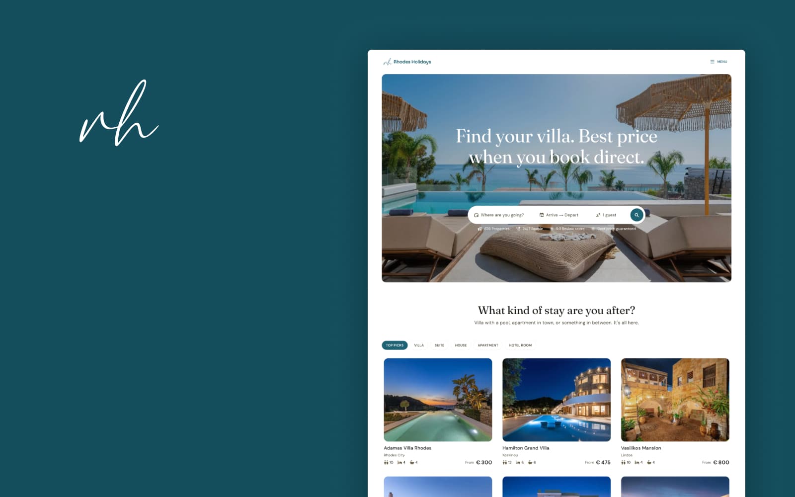 Rhodes Holidays Villas